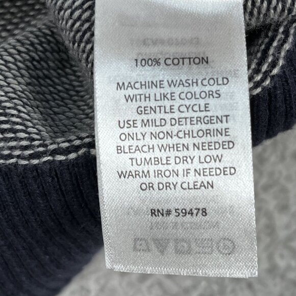 Wilken Bros Heritage Collection Mens 100% Cotton Grey Sweater Sz Large - Picture 3 of 4